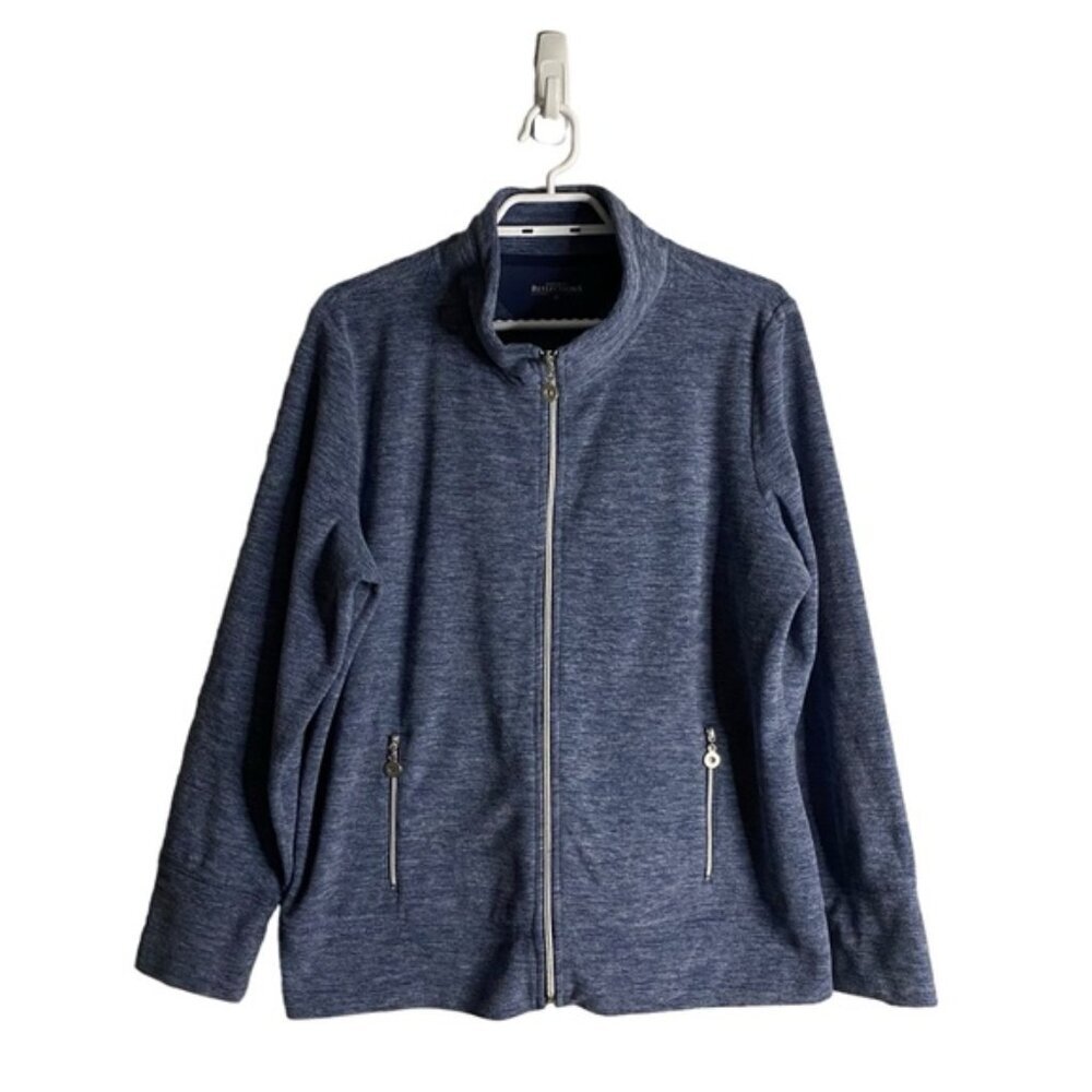 Northern Reflections Women's Blue Full Zip Fleece Jacket